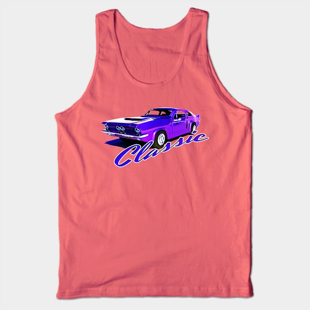 Purple Classic Car Tank Top by TheBlueNinja